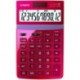 CALCULATRICE BUREAU 12 CH COULEUR BORDEAUX BRILLANT JW200TW