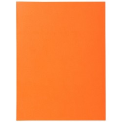 PROTEGECAHIER 17X22 SANS RABATS PVC 9100 OPAQUE ORANGE x 25