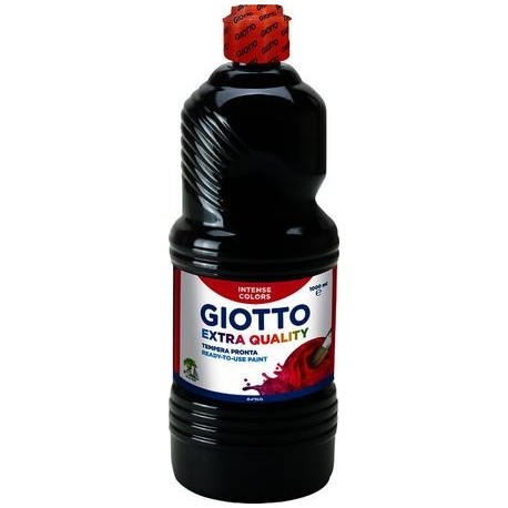 GOUACHE GIOTTO PAINT EXTRA QUALITY super concentrée Flacon 1L - noir 533424