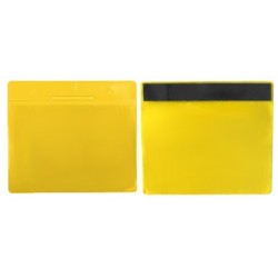 POCHETTE D'IDENTIFICATION MAGNETIQUE A4 PAYSAGE JAUNE *PQT10* 162044