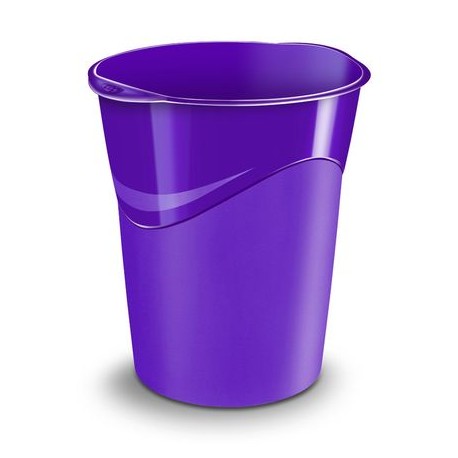 CORBEILLE A PAPIER CEPPRO GLOSS VIOLET 14l