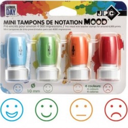 LOT DE 4 MINI TAMPONS DE NOTATION DIAM 10 MM FOP600192