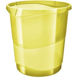 CORBEILLE A PAPIER 14L COLOUR'ICE JAUNE 626287