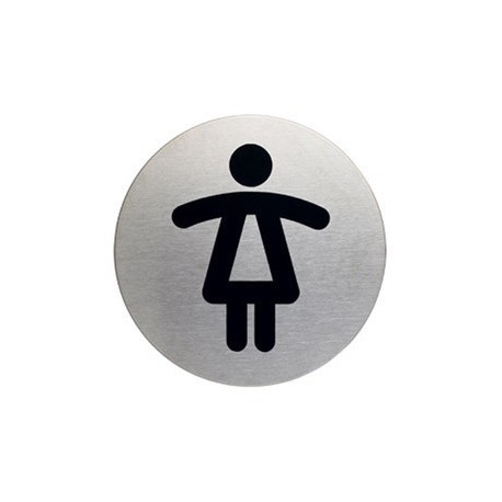 PLAQUE DE SIGNALISATION § 83 MM  TOILETTE FEMME 