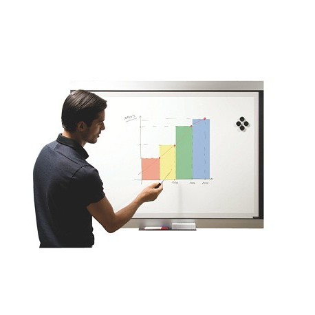 TABLEAU EMAILLE 3 EN 1 90x120 CM  PPROJECTION+EFFACABLE A SEC+MAGNETIQUE