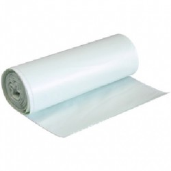 ROULEAU DE 10 SACS POUBELLES BLANCS EN AMIDON DE MAÏS 24L 30 MICRONS