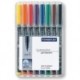 STAEDTLER BOX 8 FEUTRES LUMOCOLOR PERMANENT SUPERFIN ASSORTIS