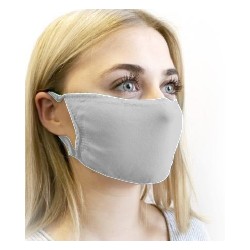 MASQUE TISSU BLANCLAVABLE /ELASTIQUE  *PQT10* +NOTICE UNS1+OEKO TEX