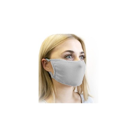 MASQUE TISSU BLANCLAVABLE /ELASTIQUE  *PQT10* +NOTICE UNS1+OEKO TEX