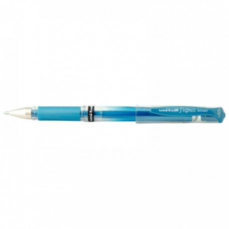 STYLO BILLE GEL UMN 153 BLEU METAL