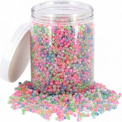 PERLES NACREES ROCAILLE BOCAL DE 500G