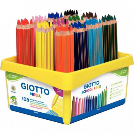 CLASSPACK DE 108 CRAYONS DE COULEUR MÉGA 5,5MM