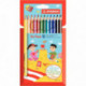 ETUI CARTON 12 COULEUR TRIO + 1 TAILLE CRAYON 203/2-12