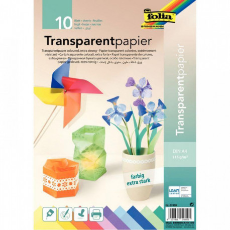 PAPIER TRANSPARENT 115G/M², DIN A4 87409