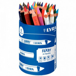 CRAYONS DE COULEUR POT 36 FERBY LYRA