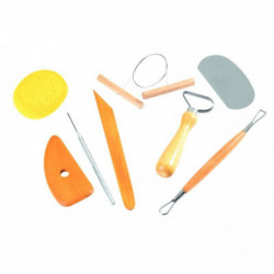 KIT DU POTIER 8 OUTILS INDISPENSABLES À L'INITIATION AU MODELAGE