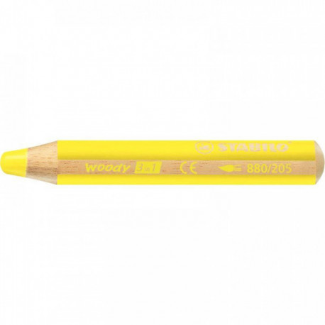 CRAYON DE COULEUR WOODY JAUNE