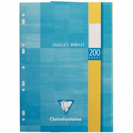 ETUI 100 FEUILLETS MOBILES, 200 PAGES, 21X29,7 CM, SEYES, BLANC