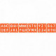 POCHOIRS EN PLASTIQUE THÈME ALPHABET & CHIFFRES LOT DE 6