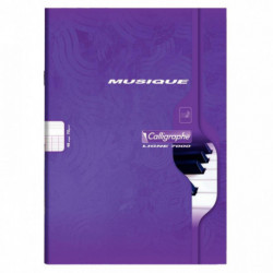 CAHIER MUSIQUE ET CHANT PIQÛRE 21X29,7CM 48 PAGES (24P SEYES 24P PORTÉES) 70G