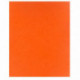 PROTÈGE-CAHIER 2 GRANDS RABATS  FORMAT 18 X 22 CM CARTE LUSTRÉE COLORIS ORANGE