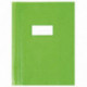 PROTÈGES-CAHIER LUXE OPAQUE RABATS 22/100ÈME 17X22CM PVC CRISTAL LOT DE 10 VERT