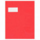 PROTÈGES-CAHIER 17X22 CM PVC ROUGE *PQT10* ÉPAISSEUR 21/100ÈME