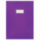 PAQUET DE 10 PROTÈGES-CAHIER ÉPAISSEUR 21/100ÈME 21X29,7CM PVC VIOLET