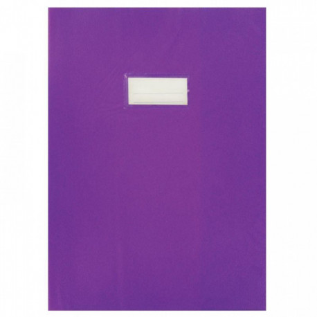 PAQUET DE 10 PROTÈGES-CAHIER ÉPAISSEUR 21/100ÈME 21X29,7CM PVC VIOLET