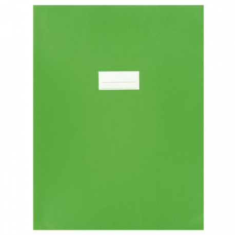 PAQUET DE 10 PROTÈGES-CAHIER ÉPAISSEUR 21/100ÈME 24X32CM PVC VERT