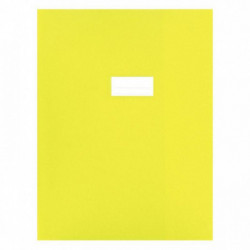 PAQUET DE 10 PROTÈGES-CAHIER ÉPAISSEUR 21/100ÈME 24X32CM PVC JAUNE