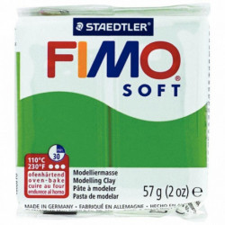 BLOC DE PÂTE À MODELER FIMO SOFT 57 GRAMMES VERT TROPIQUE