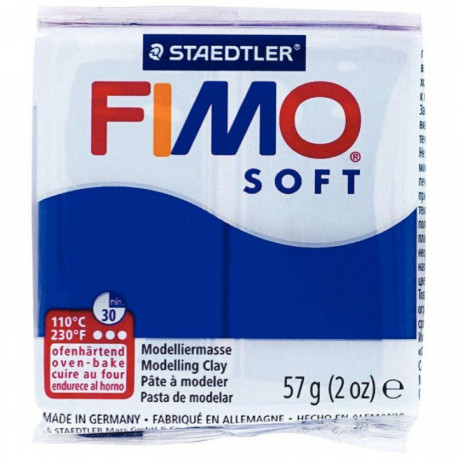 BLOC DE PÂTE À MODELER FIMO SOFT, 57 GRAMMES BLEU PACIFIQUE