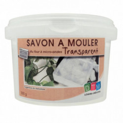 BLOC DE 500 GRAMMES DE SAVON À MOULER TRANSPARENT