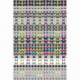POCHETTE DE 594 GOMMETTES YEUX ADHÉSIVES ASSORTIES, REPOSITIONNABLES