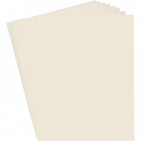 POCHETTE DE 7 FEUILLES DE PLASTIQUE FOU 20X30 CM BLANC