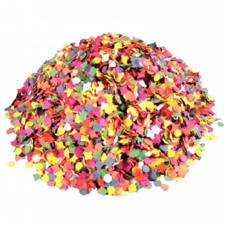 SACHET DE 1KG DE CONFETTIS MULTICOLORES