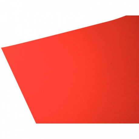 PAQUET DE 10 FEUILLES PAPIER DESSIN COULEUR FORMAT 50X65 CM 160 G ROUGE