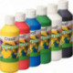 CARTON DE 6 FLACONS 250ML DE GOUACHE AUX DOIGTS ASSORTIS