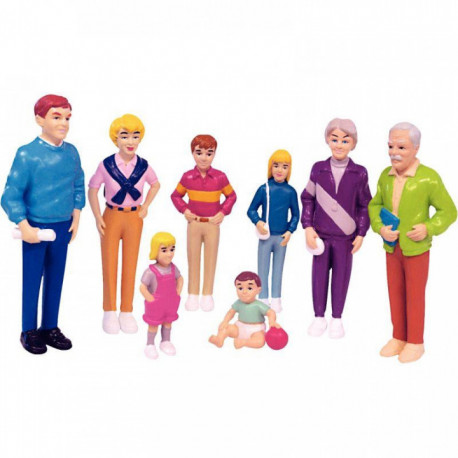 LA FAMILLE EUROPÉENNE 8 FIGURINES