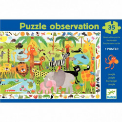 PUZZLE D’OBSERVATION DE 35 PIÈCES LA JUNGLE