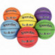 SACHET DE 6 BALLONS BASKET BALL TAILLE 5 22CM  ASSORTIS