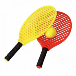 LOT DE 6 RAQUETTES MINI TENNIS + 3 BALLES