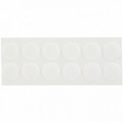 PASTILLES VELCRO *PQT48* SUPER ADHÉSIF BLANC DIAMÈTRE 20 MM