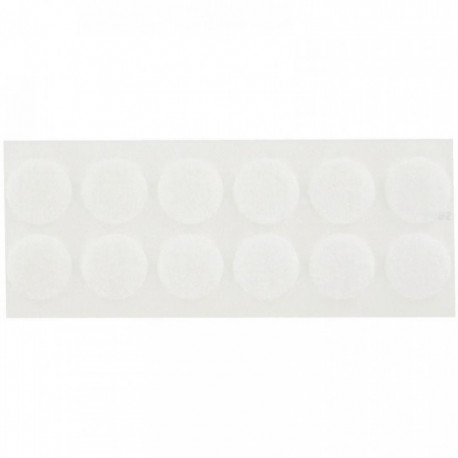 PASTILLES VELCRO *PQT48* SUPER ADHÉSIF BLANC DIAMÈTRE 20 MM