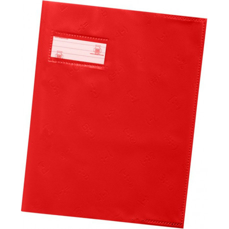 PROTEGE-CAHIERS 17x22 12/100 ROUGE HAMELIN 400021211