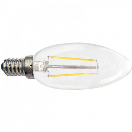 AMPOULE LED FLAMME LISSE E14 2W