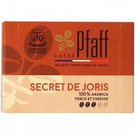 CAFE CAPSULES *BTE10*P/NESPRESSO SECRET DE JORIS