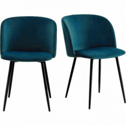 LOT DE 2 CHAISES MUST BLEU