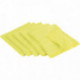 PAQUET DE 5 LAVETTES MICROFIBRES 40X36 TRICOTÉE JAUNE